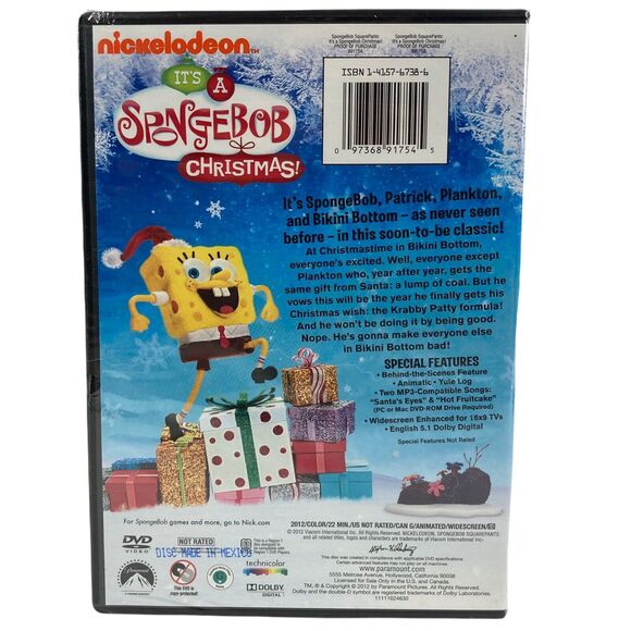 3-PACK Ice Age, Prancer, Spongebob Christmas Holiday DVD Bundle Family SEALED - Picture 7 of 11